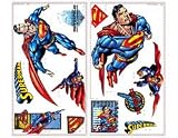 Superman - Peel & Stick - 24 Large Super Man Wall Appliques