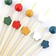 200 pc Assorted Bamboo Picks, 100 each of Ball/Flower Ends
