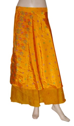 Indian Womens Cotton Gypsy Hippie Wraparound Skirt