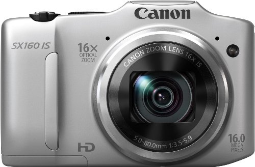 Canon PowerShot SX160 IS Fotocamera Compatta Digitale 16 Megapixel, colore: Argento Canon PowerShot SX160 IS Fotocamera Compatta Digitale 16 Megapixel, colore: Argento