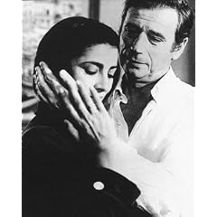 YVES MONTAND AS THE DEPUTY, IRENE PAPAS AS HELENE, THE DEPUTY'S WIFE FROM Z #1 - SCHWARZ-WEISS - Filmfoto - MITTELGROSS - 14x11" (36x28cm)