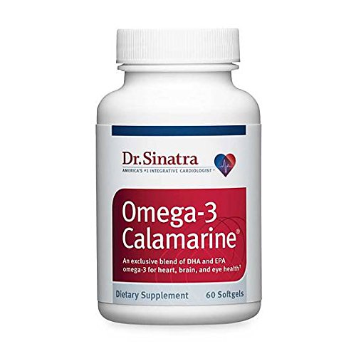 Dr. Sinatra's Omega-3 Calamarine - Heart Health Supplement for Healthy Blood Pressure and Cholesterol Ratios, 60 Softgels (30-Day Supply)