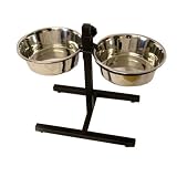 Adjustable Double Diner Pet Feeding Bowl