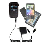 Double Wall Home Charger with tips including a tip for the RCA M3904 Lyra Digital Media Player – uses Gomadic TipExchange Technology