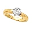 14K Two-Tone Gold Diamond Solitaire Engagement Ring - 0.50 Ct.