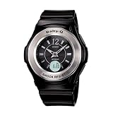 Casio Ladies Baby-G Black Tough Solar Atomic Analog Sport Watch #BG1000-1B by Casio