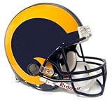 St. Louis Rams 1981-99 Throwback Pro Line Helmet Features Official Team Decals