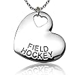 Field Hockey Sport Heart Necklace