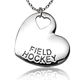 Field Hockey Sport Heart Necklace