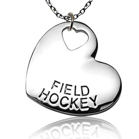 Click here to buy Field Hockey Sport Heart Necklace.