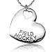 Field Hockey Sport Heart Necklace