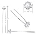 Pearls and Crystal Flower Wedding Bridal Hair Pins Clips Bridesmaid Jewelry for women (20 Pcs)