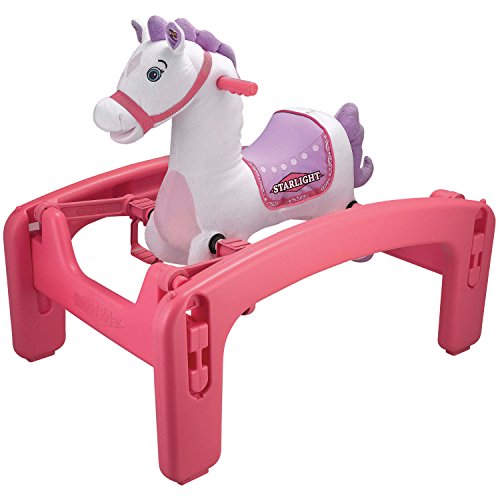Rocking Spring Horse Pony Ride On Kids Girl Preschool Toys Child Rockin