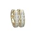 14K Yellow Gold 1/4 ct. Baguette Cut Diamond Hoop Earrings