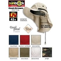 UV 45+ Extreme Condition Flap Hat-Khaki W15S47C