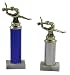 Sporting Goods : 8" Classic Dance Trophies (Light Silver Column)