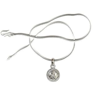 Pendants for Women Chain Amulet Silver Jewelry 0.75 inches (spndt024)