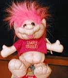 Lucky Troll Dolls with Different Color Hair, Pre (1992)