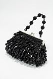Black Beaded Evening Bag- Beads & Sequins