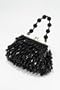 Black Beaded Evening Bag- Beads & Sequins