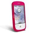 Clip On Rubber Coated Case w/ Belt Clip for HTC Google G2 Magic / MyTouch 3G / Sapphire - Hot Pink