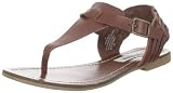 Steve Madden Women's Bordwlk Thong Sandal,Cognac Leather,10 M US