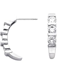 Pair of Platinum Diamond Earrings - 0.48 Ct. -- LIFETIME WARRANTY