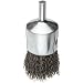 Weiler Wire End Brush, Solid End, Round Shank, Steel, Crimped Wire