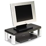 Extra-Wide Adjustable Monitor Stand, Black