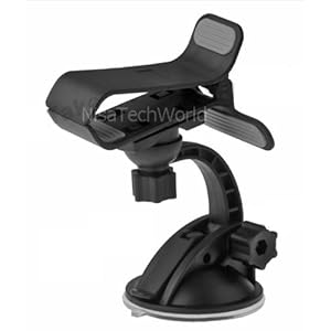 NEW DESIGN - ORIGINAL Windshield Car Mount Holder - Adjustable 360 Degree for ATT Apple iPhone 4S - NisaTechWorld