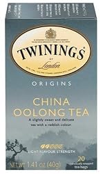 Twinings China Oolong Tea, Tea Bags, 20-Count Boxes (Pack of 6)