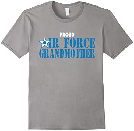 Men's Proud Air Force Grandmother Tshirt Grandparents Air Force Gi XL Slate