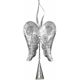 Angel Wing w/ Bell Silvertone Ornament - Regal Art #T199