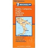 Michelin Map No. 564 Southeastern Italy: Puglia, Molise, Campania, Calabria, Basilicata Scale 1:400,000