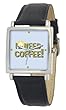 South Park Men's D1577S015 Manilla Collection Tweak Black Leather Watch