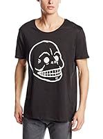 Cheap Monday Camiseta Manga Corta Scoop Tee Skull (Negro Lavado)