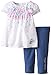 Calvin Klein Baby-Girls Newborn White Tunic with Light Blue Knit Denim Leggings