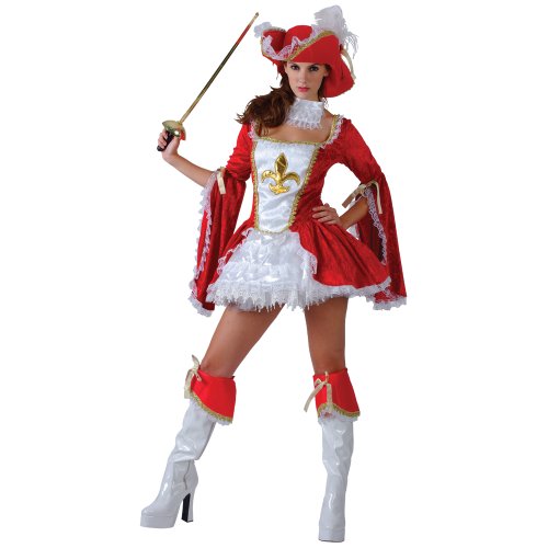 L Ladies Madame Musketeer Costume
