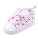 Weixinbuy Baby Girl's Floral Prewalker Soft Sole Ribbon Non-slip Sneaker