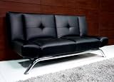 Emma Futon (Black) (75"D x 35.4"H x 35.4"W x)