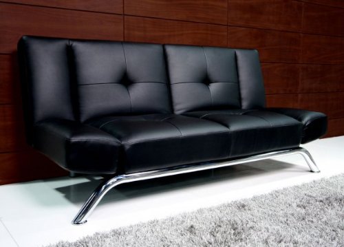 Emma Futon (Black) (75D x 35.4H x 35.4W x)