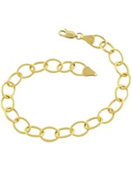 14 Karat Yellow Gold 7.6-mm Superlite Rolo Bracelet (7.5 Inch)