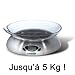 Cuisinart - SCAC5CE - Balance de Cuisine Electronique - Acier Brossé Design - 5KG/1G