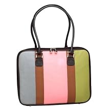 Mango Tango Canvas Stripe Laptop Bag - 15.4"