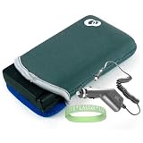 Nintendo DSI Reversible Sleeve ( Grey - Dark Blue ) + Rapid Nintendo DSI Car Charger + Vangoddy tm, Live*Laugh*Love wrist band!!!
