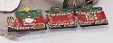 3 pc. Ceramic Train Snack Plate Set