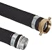 Goodyear EP Plicord Flexwing Black Nitrile Rubber Petroleum Transfer Hose Assembly, Aluminum NPSH Male x Brass Female Couplings