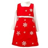 Little Girls Clothing RED SNOWFLAKE Christmas Dress BONNIE JEAN Girl 2T-4T