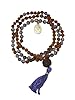 Yoga Energy Mala Amethyst Crown Chakra Rudraksha Japamala - Wisdom