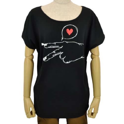 レディースラブピースドルマンTシャツ